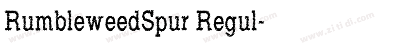 RumbleweedSpur Regul字体转换